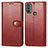 Handytasche Stand Schutzhülle Flip Leder Hülle S05D für Motorola Moto E20 Rot