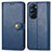 Handytasche Stand Schutzhülle Flip Leder Hülle S05D für Motorola Moto Edge X30 5G Blau
