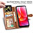 Handytasche Stand Schutzhülle Flip Leder Hülle S05D für Motorola Moto G Play Gen 2