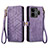 Handytasche Stand Schutzhülle Flip Leder Hülle S05D für Realme GT3 5G Violett