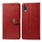 Handytasche Stand Schutzhülle Flip Leder Hülle S05D für Samsung Galaxy A02 Rot