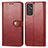 Handytasche Stand Schutzhülle Flip Leder Hülle S05D für Samsung Galaxy A15 4G Rot