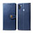 Handytasche Stand Schutzhülle Flip Leder Hülle S05D für Samsung Galaxy M11 Blau