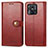 Handytasche Stand Schutzhülle Flip Leder Hülle S05D für Xiaomi Redmi 10 India Rot
