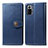 Handytasche Stand Schutzhülle Flip Leder Hülle S05D für Xiaomi Redmi Note 10 Pro 4G Blau