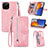 Handytasche Stand Schutzhülle Flip Leder Hülle S06D für Huawei Enjoy 50z Rosa