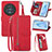 Handytasche Stand Schutzhülle Flip Leder Hülle S06D für Huawei Honor Magic5 5G Rot