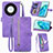 Handytasche Stand Schutzhülle Flip Leder Hülle S06D für Huawei Honor Magic5 Lite 5G Violett