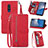 Handytasche Stand Schutzhülle Flip Leder Hülle S06D für Nokia C3