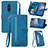 Handytasche Stand Schutzhülle Flip Leder Hülle S06D für Nokia C3