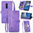 Handytasche Stand Schutzhülle Flip Leder Hülle S06D für Nokia C3