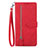 Handytasche Stand Schutzhülle Flip Leder Hülle S06D für OnePlus 10 Pro 5G Rot