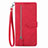 Handytasche Stand Schutzhülle Flip Leder Hülle S06D für OnePlus Nord 2T 5G Rot