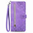 Handytasche Stand Schutzhülle Flip Leder Hülle S06D für OnePlus Nord 2T 5G Violett