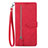 Handytasche Stand Schutzhülle Flip Leder Hülle S06D für OnePlus Nord CE 3 5G Rot