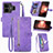 Handytasche Stand Schutzhülle Flip Leder Hülle S06D für Realme GT Neo5 5G Violett