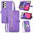 Handytasche Stand Schutzhülle Flip Leder Hülle S06D für Samsung Galaxy A33 5G Violett