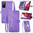 Handytasche Stand Schutzhülle Flip Leder Hülle S06D für Samsung Galaxy S20 FE 4G Violett