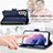 Handytasche Stand Schutzhülle Flip Leder Hülle S06D für Samsung Galaxy S22 Plus 5G