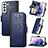 Handytasche Stand Schutzhülle Flip Leder Hülle S06D für Samsung Galaxy S22 Plus 5G