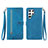 Handytasche Stand Schutzhülle Flip Leder Hülle S06D für Samsung Galaxy S23 Ultra 5G