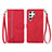 Handytasche Stand Schutzhülle Flip Leder Hülle S06D für Samsung Galaxy S23 Ultra 5G Rot