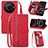 Handytasche Stand Schutzhülle Flip Leder Hülle S06D für Sharp Aquos R8 Pro Rot