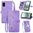 Handytasche Stand Schutzhülle Flip Leder Hülle S06D für Sharp Aquos wish3 Violett