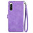 Handytasche Stand Schutzhülle Flip Leder Hülle S06D für Sony Xperia 10 IV SO-52C Violett