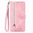 Handytasche Stand Schutzhülle Flip Leder Hülle S06D für Vivo Y02S Rosa