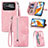 Handytasche Stand Schutzhülle Flip Leder Hülle S06D für Xiaomi Poco C40 Rosa