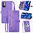 Handytasche Stand Schutzhülle Flip Leder Hülle S06D für Xiaomi POCO M3 Pro 5G Violett