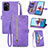 Handytasche Stand Schutzhülle Flip Leder Hülle S06D für Xiaomi Poco M5S Violett