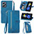 Handytasche Stand Schutzhülle Flip Leder Hülle S06D für Xiaomi Poco X4 GT 5G Blau