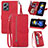 Handytasche Stand Schutzhülle Flip Leder Hülle S06D für Xiaomi Poco X4 GT 5G Rot