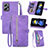 Handytasche Stand Schutzhülle Flip Leder Hülle S06D für Xiaomi Poco X4 GT 5G Violett