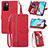 Handytasche Stand Schutzhülle Flip Leder Hülle S06D für Xiaomi Redmi Note 11S 5G Rot