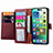 Handytasche Stand Schutzhülle Flip Leder Hülle S07D für Apple iPhone 13 Pro