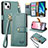 Handytasche Stand Schutzhülle Flip Leder Hülle S07D für Apple iPhone 15