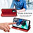 Handytasche Stand Schutzhülle Flip Leder Hülle S09D für Motorola Moto G13