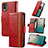 Handytasche Stand Schutzhülle Flip Leder Hülle S10D für Nokia C32