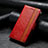 Handytasche Stand Schutzhülle Flip Leder Hülle S10D für Sharp Aquos R8s Rot