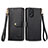 Handytasche Stand Schutzhülle Flip Leder Hülle S15D für Oppo A18 Schwarz