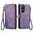 Handytasche Stand Schutzhülle Flip Leder Hülle S17D für Asus Zenfone 9 Violett