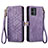 Handytasche Stand Schutzhülle Flip Leder Hülle S17D für Motorola Moto G14 Violett