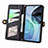 Handytasche Stand Schutzhülle Flip Leder Hülle S17D für Motorola Moto G72