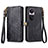 Handytasche Stand Schutzhülle Flip Leder Hülle S17D für Oppo Reno10 5G Schwarz