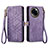 Handytasche Stand Schutzhülle Flip Leder Hülle S17D für Realme 11 5G Violett