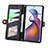 Handytasche Stand Schutzhülle Flip Leder Hülle S18D für Motorola Moto Edge 30 Fusion 5G