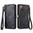 Handytasche Stand Schutzhülle Flip Leder Hülle S18D für Samsung Galaxy S20 FE 4G Schwarz